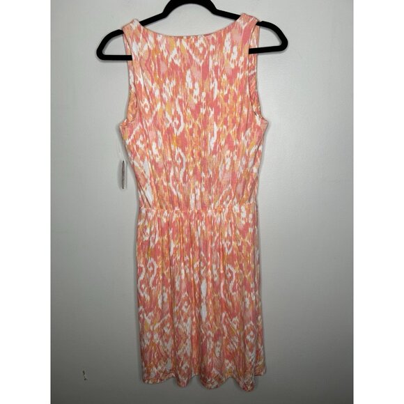 SOMA Weekend Super Soft Ikat Belted Midi Padded Bust Bra Dress Size Small NWT - Picture 8 of 10
